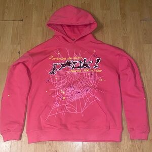 Sp5der Web Hoodie Pink M